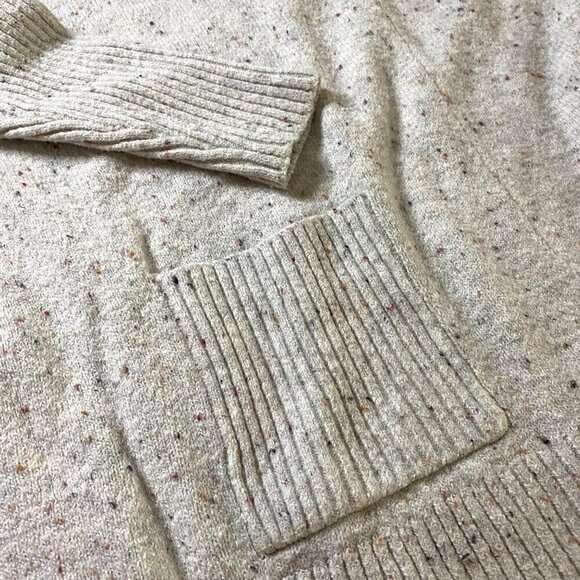 Loft Petites Flecked‎ Pocket Poncho Sweater Oversized Flowy Relaxed Size XXS - Picture 5 of 10